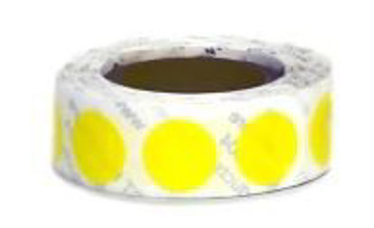 Picture of Blank Label Tape Label Dot Lime Green Vinyl 3/4 Diameter5154-12