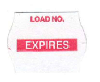 Picture of Pre-Printed Label Barkley® Multipurpose Label White Expires Load No. RedNB037