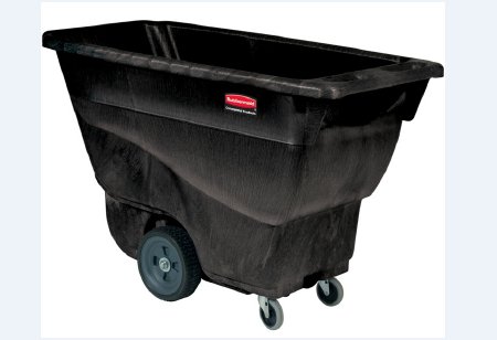 Picture of Tilt Truck Rubbermaid® 2 Wheels / 2 Casters 450 lbs. PlasticRCP9T13BLA
