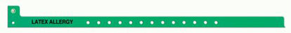 Picture of Identification Wristband Sentry® Superband® Alert Bands® Alert Band Permanent Snap Latex Allergy5065-22-PDM