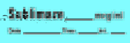 Picture of Drug Label Timemed Anesthesia Label Tape Sublimaze_mcg/mL Date_Time_Int_ Blue 1/2 X 1-1/2 InchAN-93