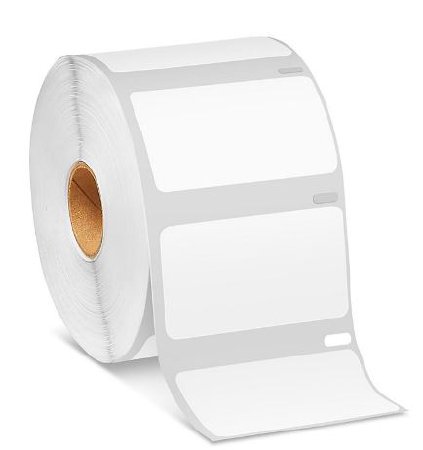 Picture of Blank Label Printer Label White Paper 1-1/4 X 2-1/4 InchS-12996