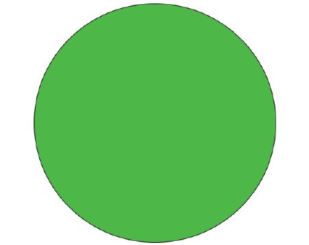 Picture of Blank Label Shamrock Label Dot Green Litho Paper 3/4 DiameterSDL-75R-29