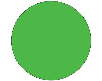 Picture of Blank Label Shamrock Label Dot Green Litho Paper 3/4 DiameterSDL-75R-29