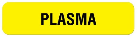 Picture of Drug Label UAL™ Anesthesia Label Plasma Yellow 5/16 X 1-1/4 InchULPS104