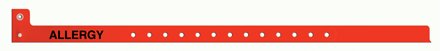 Picture of Identification Wristband Sentry® Superband® Alert Bands® Alert Band Permanent Snap Allergy5065-16-PDM