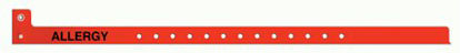 Picture of Identification Wristband Sentry® Superband® Alert Bands® Alert Band Permanent Snap Allergy5065-16-PDM