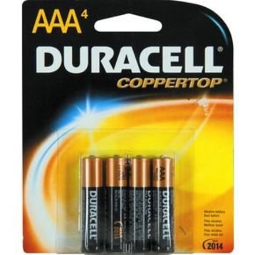 Picture of Alkaline Battery Duracell® Coppertop® AAA Cell 1.5V Disposable 2 PackMN2400B2Z