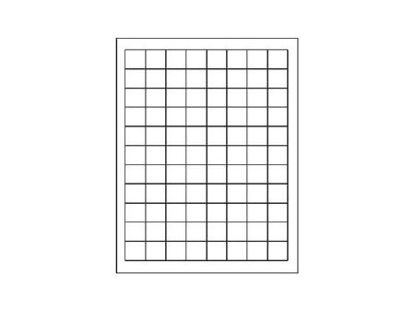 Picture of Blank Label Laboratory Use White 15/16 X 15/16 InchSLS-LASER-1