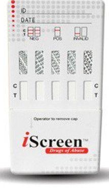 Picture of Drugs of Abuse Test iScreen® 6-Drug Panel AMP, BZO, COC, MTD, OPI, THC Urine Sample 25 TestsI-DOA-364-OBC