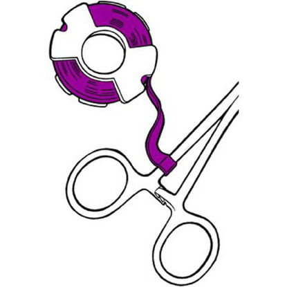 Picture of Blank Label Tape Barkley® Colored Identification Tape Purple Tape96-1870