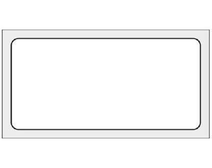 Picture of Blank Label Shamrock Printer Label White Thermal 1 X 2 InchTHERM-513R