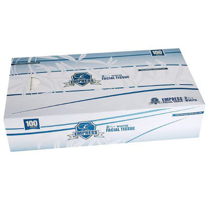 Picture of Empress® Facial Tissue White 8 X 8-1/37 Inch 100 CountFT 301002