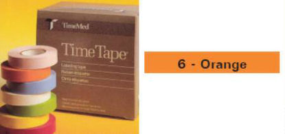 Picture of Blank Label Tape Time® Multipurpose Label Orange Vinyl 1/2 X 500 InchT-512-6