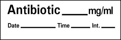 Picture of Drug Label Barkley® Anesthesia Label Tape _Reglan_mg/mL Date_Time_Int_ White 1/2 X 1-1/2 InchAN-65