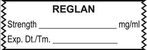 Picture of Drug Label UAL™ Anesthesia Label Reglan Strength_mg/mL Exp Dt Tm White 1/2 X 1-1/2 InchULTA104