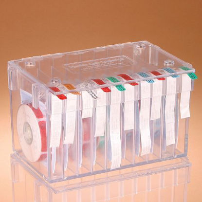 Picture of Label Dispenser Stack-N-Connect 3/4 X 4-3/8 X 15-3/4 Inch For Medication Labels Clear Polystyrene Plastic40993
