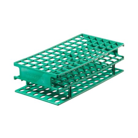 Picture of Centrifuge Tube / Test Tube Test Tube Rack Nalgene™ Unwire™ 72 Place 13 mm Tube Size Green 2-1/4 X 4 X 7-3/4 Inch5976-0413