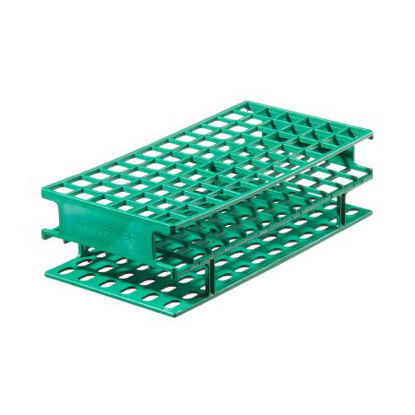 Picture of Centrifuge Tube / Test Tube Test Tube Rack Nalgene™ Unwire™ 72 Place 13 mm Tube Size Green 2-1/4 X 4 X 7-3/4 Inch5976-0413