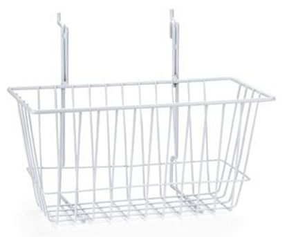 Picture of Storage Basket MarketLab White Steel 6 X 6 X 12 Inch3173