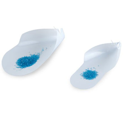 Picture of Dual Purpose Lab Scoop White, Small, 2-1/2 X 5 Inch For Combining the Function of a Scoop, Weigh Boat, and Funnel into one Product120657