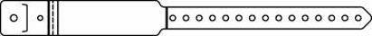 Picture of Identification Wristband PrimeBand® Write On Band Permanent Snap Without Legend860-10-PDJ