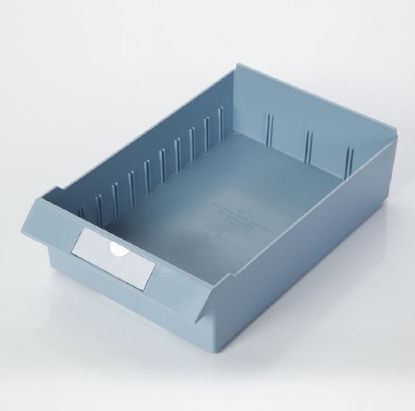 Picture of Cassette Bin Waterloo® Light Blue Plastic 2-1/2 X 6 X 9-3/4 Inch1323