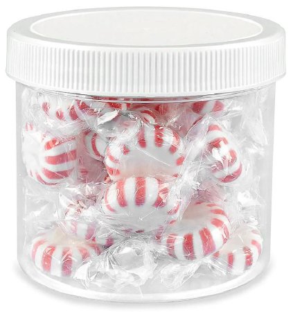 Picture of JAR, PLAS WIDE MOUTH CLR 12OZ 3 1/4" W/CAP (175/CS)S-12754B