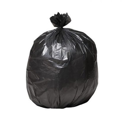 Picture of Trash Bag Strongman 45 gal. Black LLDPE 1.50 Mil. 40 X 46 Inch Star Seal Bottom Coreless RollSM404615