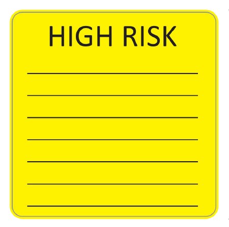 Picture of Pre-Printed Label Identi-Hide™ Communication Fill In Yellow Paper IDENTI-HIDE™ Black Confidential 2-1/2 X 2-1/2 InchUL343430V