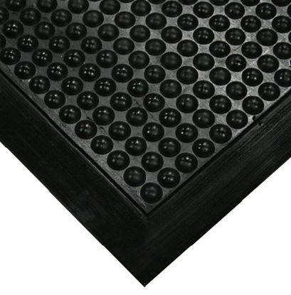 Picture of Anti-Fatigue Floor Mat Ortho Stand™ 3 X 4 Foot Black / Yellow Rubber19003152B