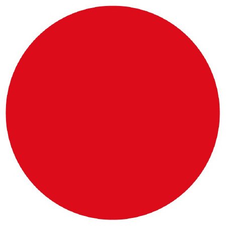 Picture of Blank Label WorkSafe™ Label Dot Red Paper 3/4 DiameterULDT129