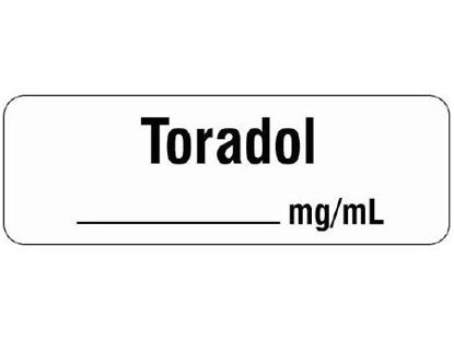 Picture of Drug Label Shamrock Anesthesia Label TORADOL / _____ mg / mL White 1/2 X 1 InchSA-3223-PRE