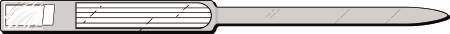 Picture of Identification Wristband Soft-Lock® Colorguard® Write On Band Adhesive Closure Without Legend651-17-PDJ
