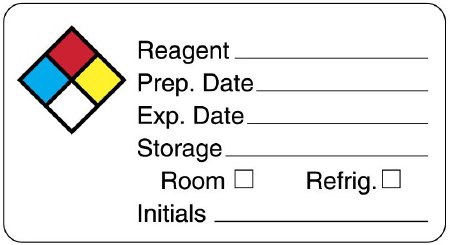Picture of Pre-Printed Label UAL™ Fluorescent PaperULLH304