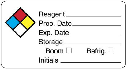 Picture of Pre-Printed Label UAL™ Fluorescent PaperULLH304
