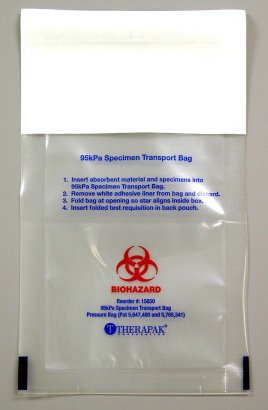 Picture of BAG, BIOHAZARD TRANSPORT SNGL PK 12"X5" (250/CS)15674