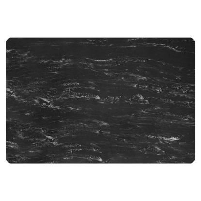Picture of Anti-Fatigue Floor Mat Sof-Tyle™ Marble Mat Ultra 2 X 3 Foot Black Rubber14232-BL