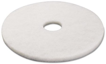 Picture of Hard Floor Polishing Pad Boardwalk® 17 Inch White PolyesterBWK4017WHI
