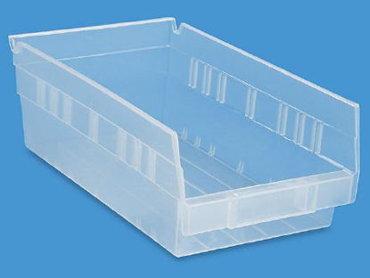 Picture of BIN, STORAGE UTILITY PLAS CLR 7"X12"X4" (20/CT)S-16293