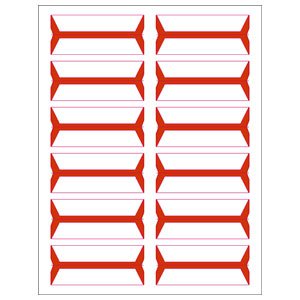 Picture of Blank Label Tape Multipurpose Label Orange 3/4 X 3-1/2 Inch49404