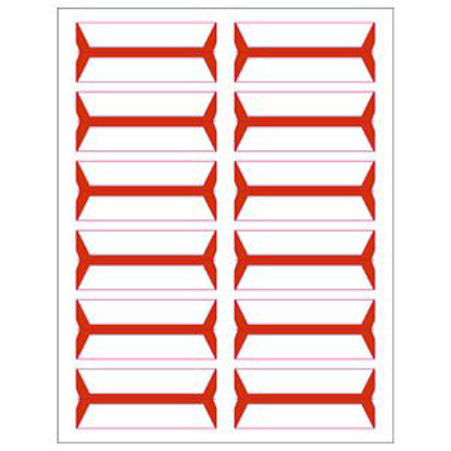 Picture of Blank Label Tape Multipurpose Label Orange 3/4 X 3-1/2 Inch49404