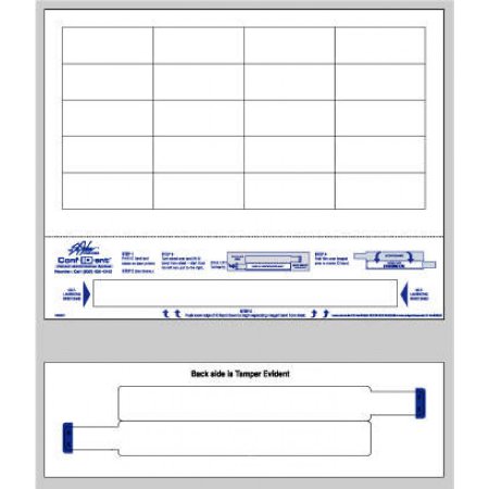 Picture of Identification Wristband Conf-ID-ent™ Laser Print Adhesive Closure Without LegendWBW61