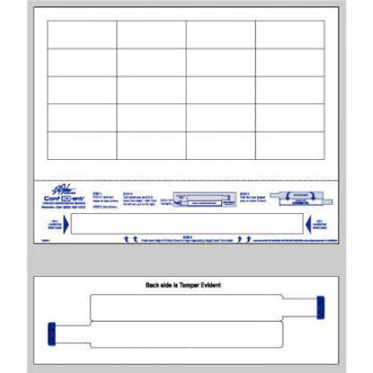 Picture of Identification Wristband Conf-ID-ent™ Laser Print Adhesive Closure Without LegendWBW61