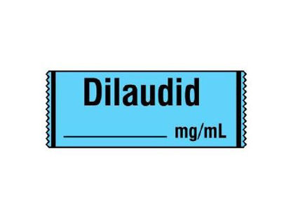 Picture of Drug Label Shamrock Anesthesia Label DILAUDID / _____ mg / mL Blue 1/2 X 1 InchSA-2414