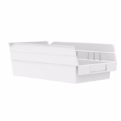 Picture of Shelf Bin Akro-Mils® White Industrial Grade Polymers 4 X 6-5/8 X 11-5/8 Inch30130WHITE
