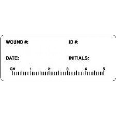 Picture of Pre-Printed Label Advisory Label White Paper Wound Black Safety and Instructional 1 X 2-1/2 InchILWHP01
