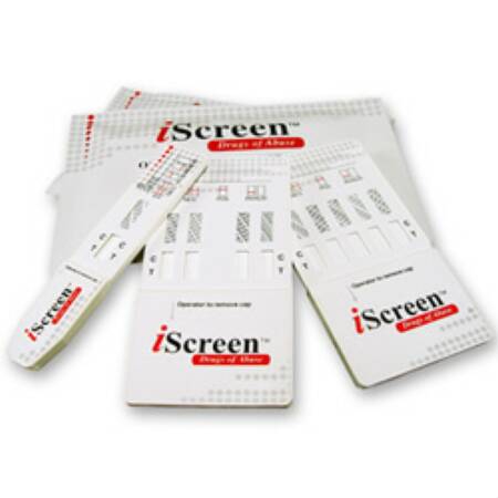 Picture of Drugs of Abuse Test iScreen® 9-Drug Panel AMP, BZO, COC, mAMP/MET, MOP, MTD, OXY, PPX, THC Urine Sample 25 TestsI-DOA-194-191