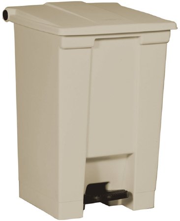 Picture of Trash Can Rubbermaid® 12 gal. Square Beige HDPE / Polypropylene Step OnH-2668BE