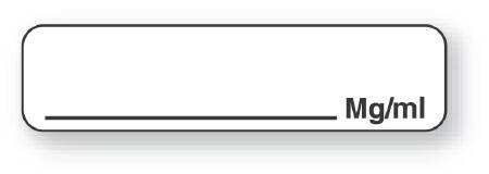 Picture of Blank Label UAL™ Anesthesia Label White Paper 5/16 X 1-1/4 InchULAM789